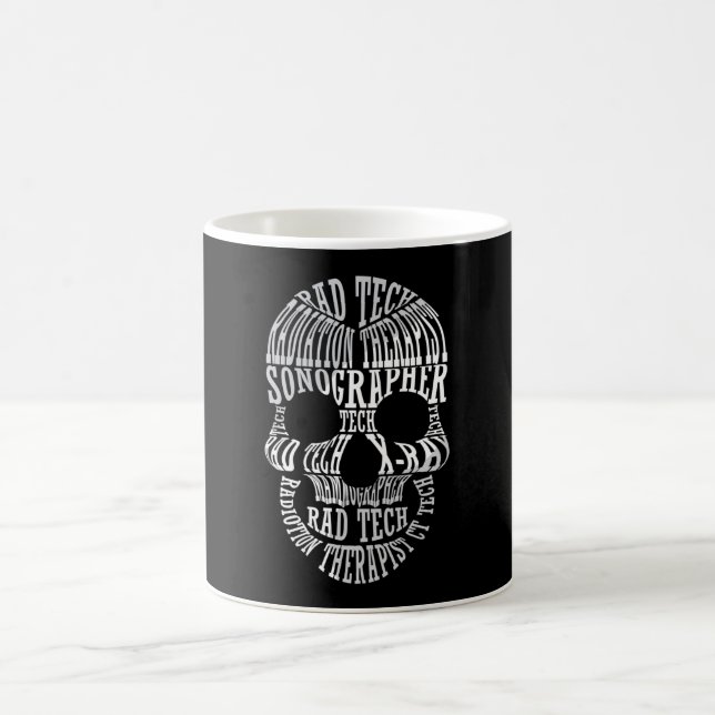 Caneca De Café Tecnologia Radiology Tech Rad Tech Skull (Centro)
