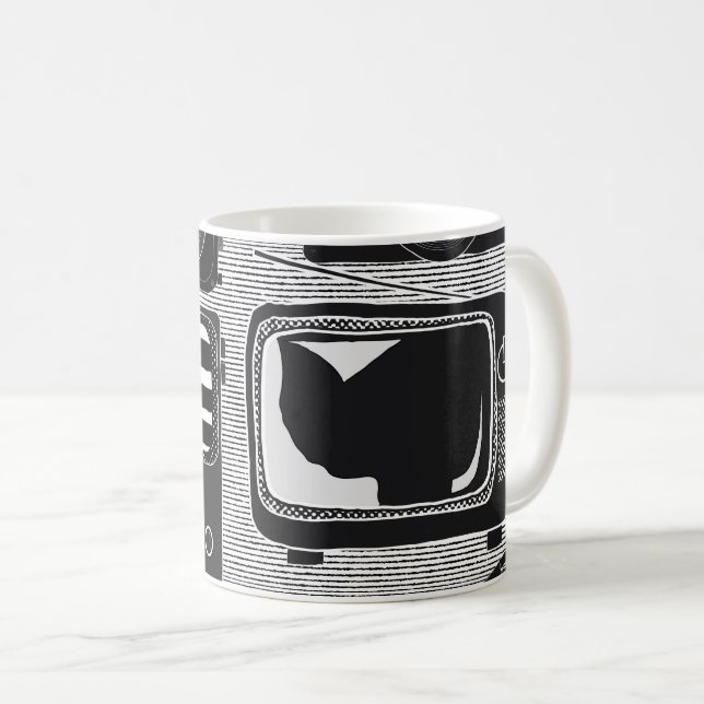 Caneca De Café Tecnologia retrô (Frente Esquerda)
