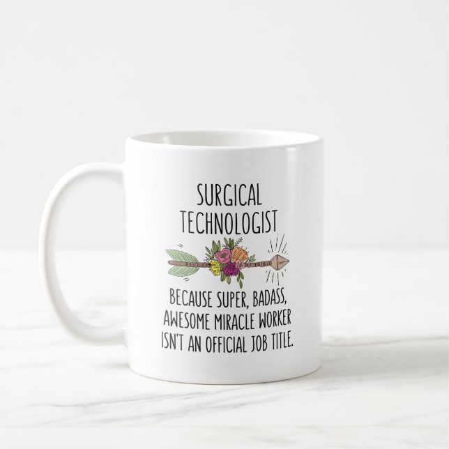 Caneca De Café Tecnologia Surgical Scrub Tech (Esquerda)