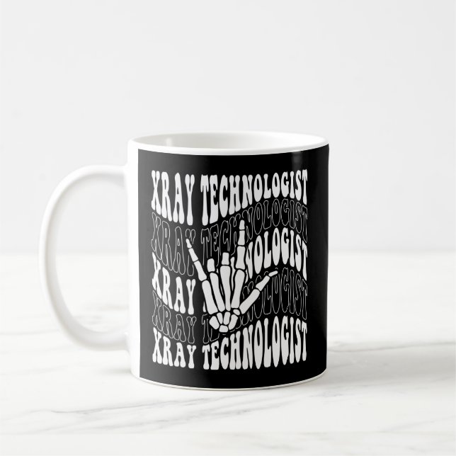 Caneca De Café Tecnologia Xray Para Radiografia Ou Radiologia (Esquerda)
