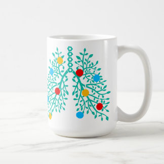 Caneca De Café Tecnólogo pulmonar do Papai Noel personalizado