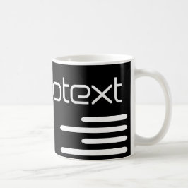 Caneca De Café Tecnotexto Legal Tecnologia Texto Preto