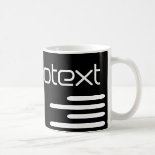 Caneca De Café Tecnotexto Legal Tecnologia Texto Preto