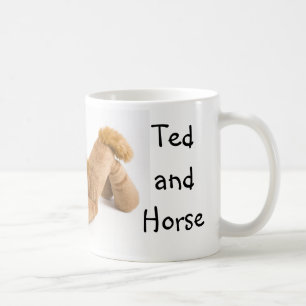Caneca De Café Ted e Horse domino...