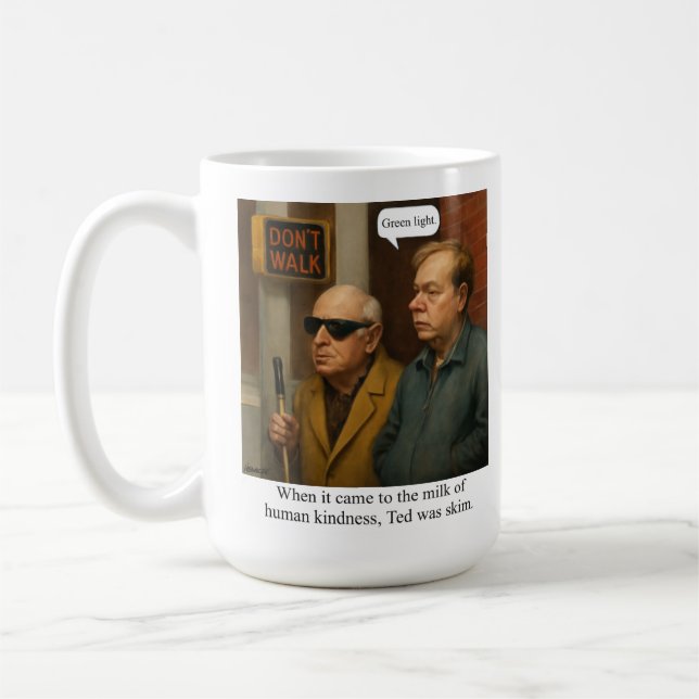 Caneca De Café Ted era desnatado. (Esquerda)