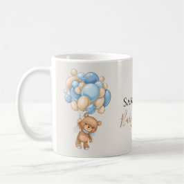 Caneca De Café Teddy Bear Balloon Brown