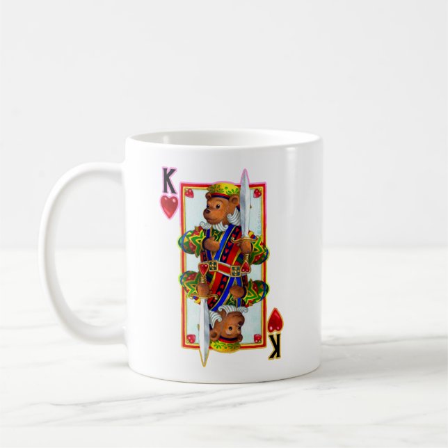 Caneca De Café Teddy Bear King of Hearts (Esquerda)