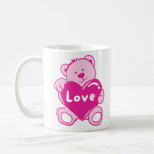 Caneca De Café Teddy Bear Love Mug