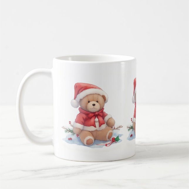 Caneca De Café Teddy Bear Natal (Esquerda)