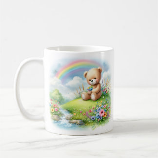 Caneca De Café Teddy Bear Rainbow