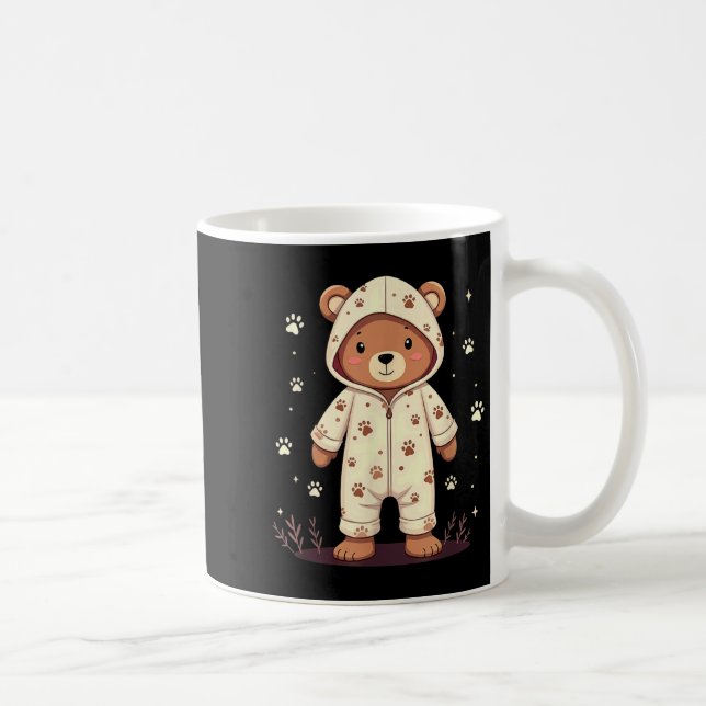 Caneca De Café Teddy Bear Wearing Pajamas  (Direita)