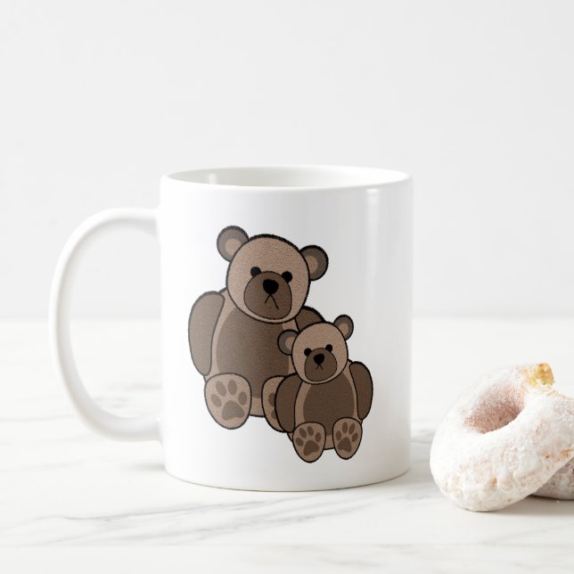 Caneca De Café Teddy Bears (Com Donut)