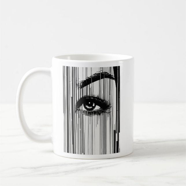 Caneca De Café : "Tee Morse Code Visage" (Esquerda)