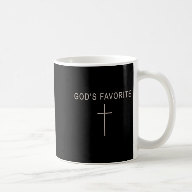 Caneca De Café Teen Girl God's Favorite Christian Minimalist Todd (Direita)