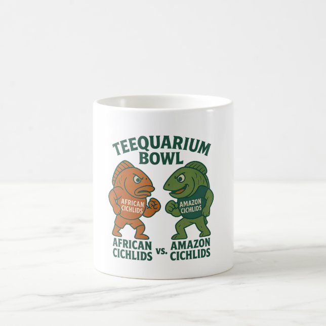 Caneca De Café Teequarium Bowl Mug - Cichlides africanos vs. amaz (Centro)