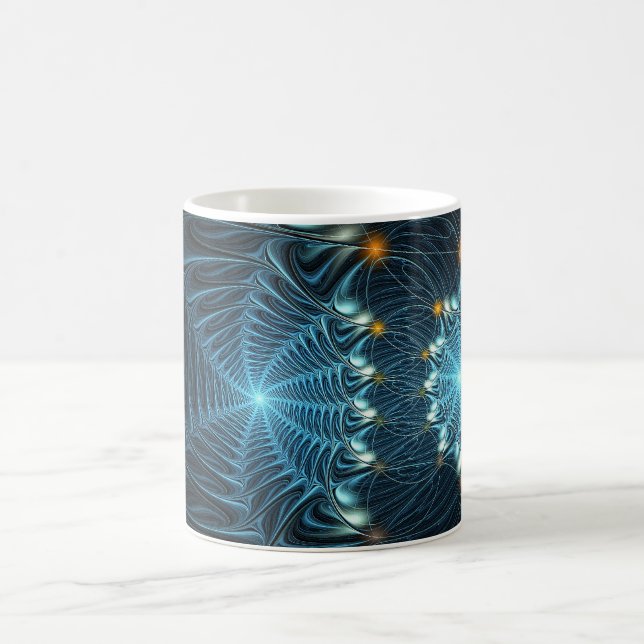 Caneca De Café Teias de Aranha Metálicas (Centro)