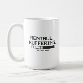 Caneca De Café Tela de Carregamento do Buffer Mental
