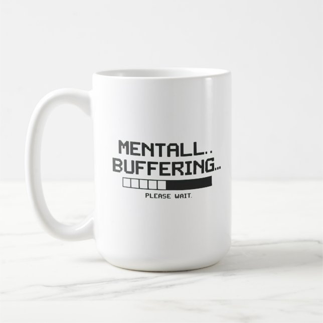 Caneca De Café Tela de Carregamento do Buffer Mental (Esquerda)