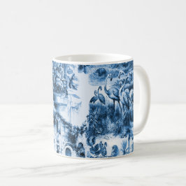 Caneca De Café Tela de comida, salgueiro azul, china azul