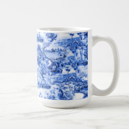 Caneca De Café Tela de comida, salgueiro azul, china azul