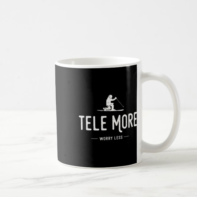 Caneca De Café Tele Mais Preocupado Menos (Direita)