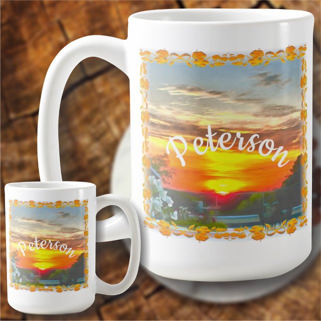 Caneca De Café Telhado Sunset 2295 (Criador carregado)
