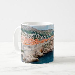 Caneca De Café Telhados e muralhas famosas da Cidade Velha de Dub