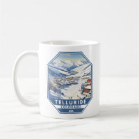 Telluride Colorado Winter Viagem Art Vintage