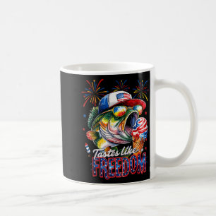 Caneca De Café Tem gosto de liberdade B Pesca Engraçado 4 de julh