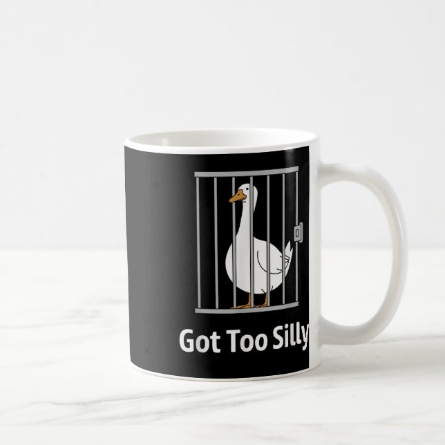 Caneca De Café Tem Uma Camisa De Humor Engraçada De Ganso Muito B (Direita)