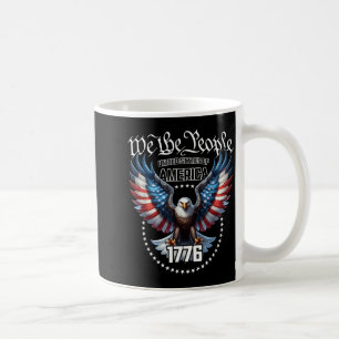 Caneca De Café Tema Águia Desenho Bandeira Americana Patriótica E
