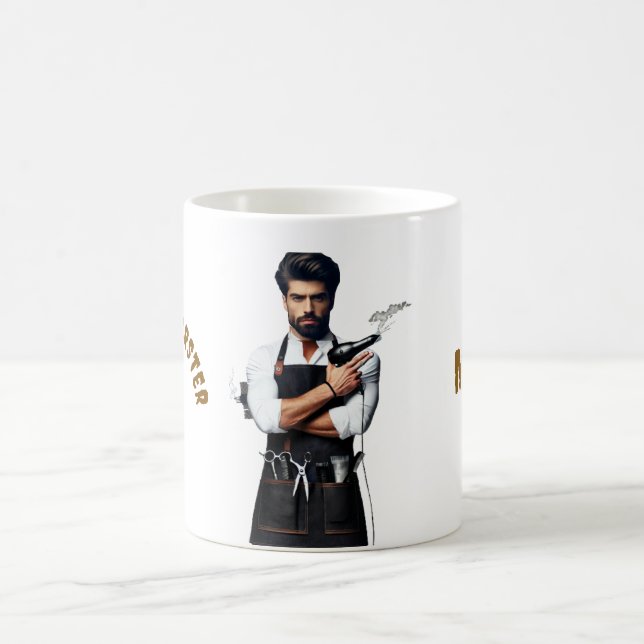 Caneca De Café Tema de barbeiro Mug & Cup (Centro)