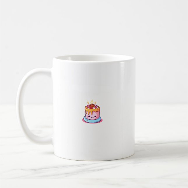 Caneca De Café Tema de bolo, design de bolo, bolo fofo (Esquerda)