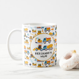 Caneca De Café Tema de construção Bomba Lâmpadas de Caminhões par