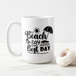 Caneca De Café Tema de Férias de Verão