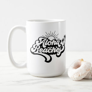 Caneca De Café Tema de Férias de Verão