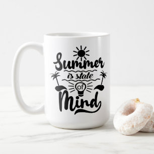 Caneca De Café Tema de Férias de Verão