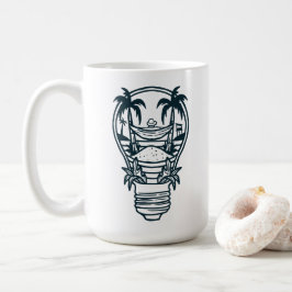 Caneca De Café Tema de Férias de Verão