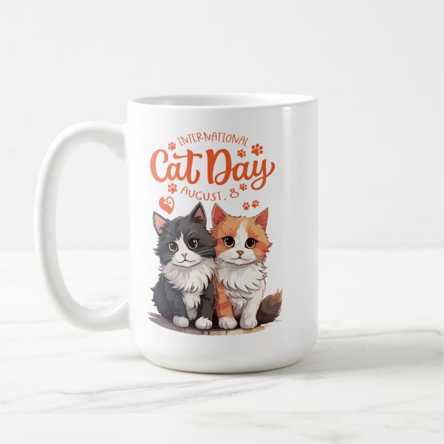 Caneca De Café Tema de Gato (Esquerda)