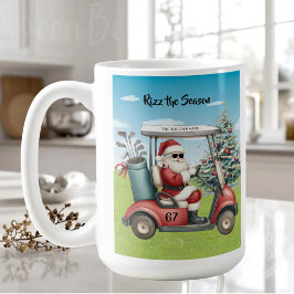 Caneca De Café Tema de Golfe Rizz a Temporada 67 Nome