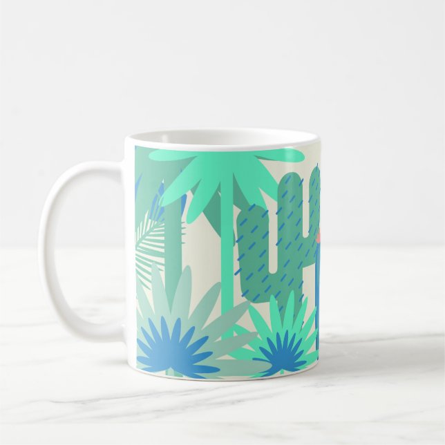 Caneca De Café Tema do Cactus Sudoeste do Deserto Café Mug Saguar (Esquerda)