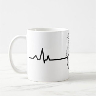 Caneca De Café Tema Médico - Mug De Ritmo Cardíaco