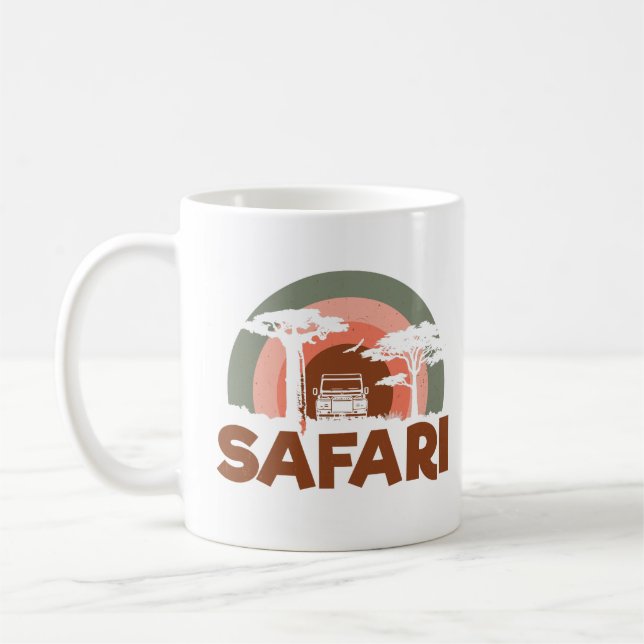 Caneca De Café Tema Safari (Esquerda)