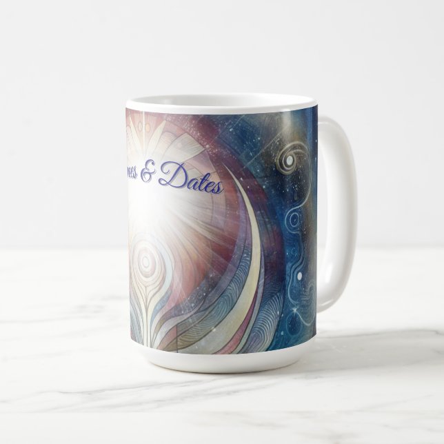 Caneca De Café Temas da fantasia espiritual do Eterno metafísico (Frente Esquerda)