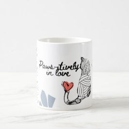 Caneca De Café Temas de amor e gata