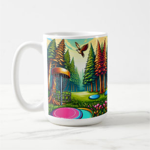 Caneca De Café Temas de Golfe e Águia de Disco