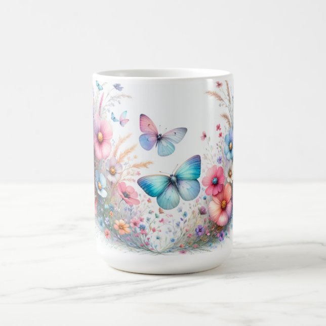 Caneca de café temática de borboleta encantadora (Centro)