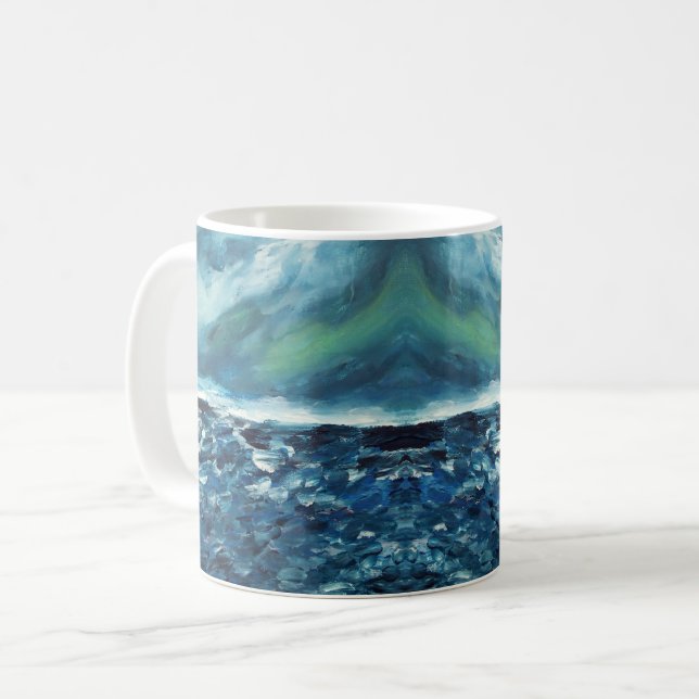 Caneca De Café Tempestade de inverno (Frente Esquerda)