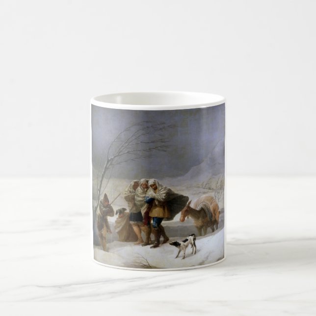 Caneca De Café Tempestade de neve no inverno (Centro)