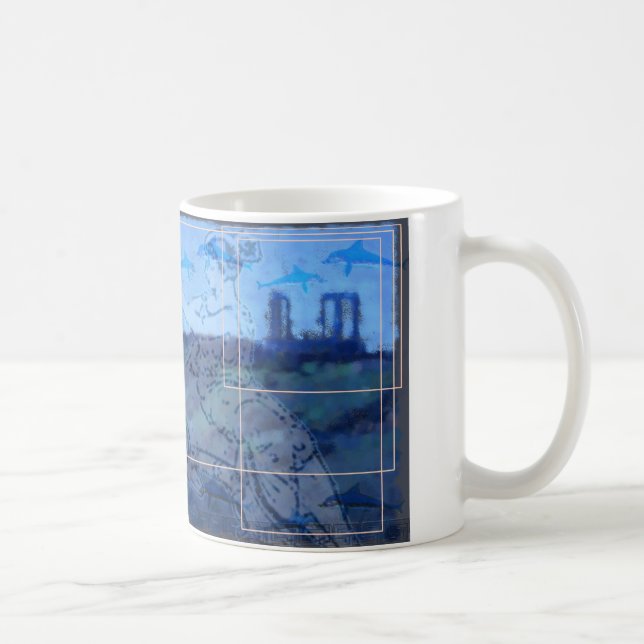 Caneca De Café Templo de Poiseidon em Sounio (Direita)